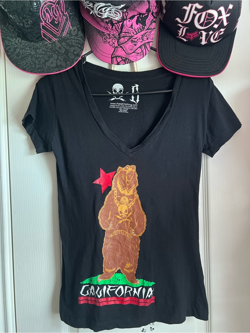 Fatal Clothing California Bear shirt Y2K Grunge Goth